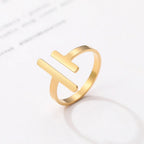 Simple Double Bar Ring