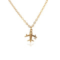 Dainty Travel Airplane Necklace