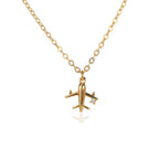 Dainty Travel Airplane Necklace
