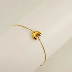 Dainty Bubble Initial Bracelets