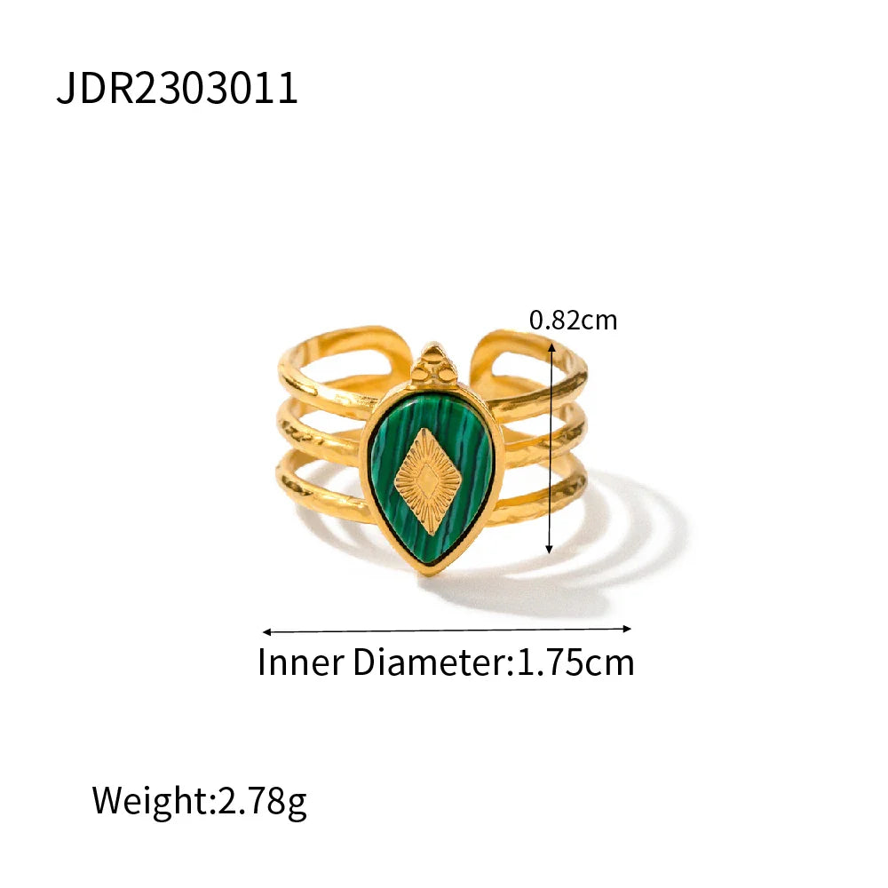 Retro Stone Rings