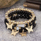 4PC Boho Butterfly Stack Bracelets