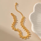 18k Leaf Bracelet