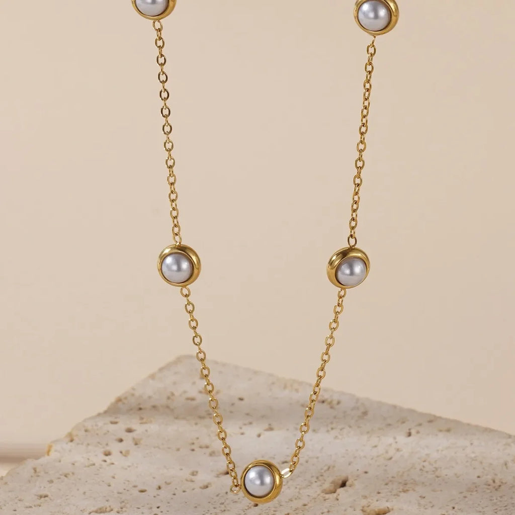 Pearl Button Jewelry Set