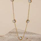 Pearl Button Jewelry Set