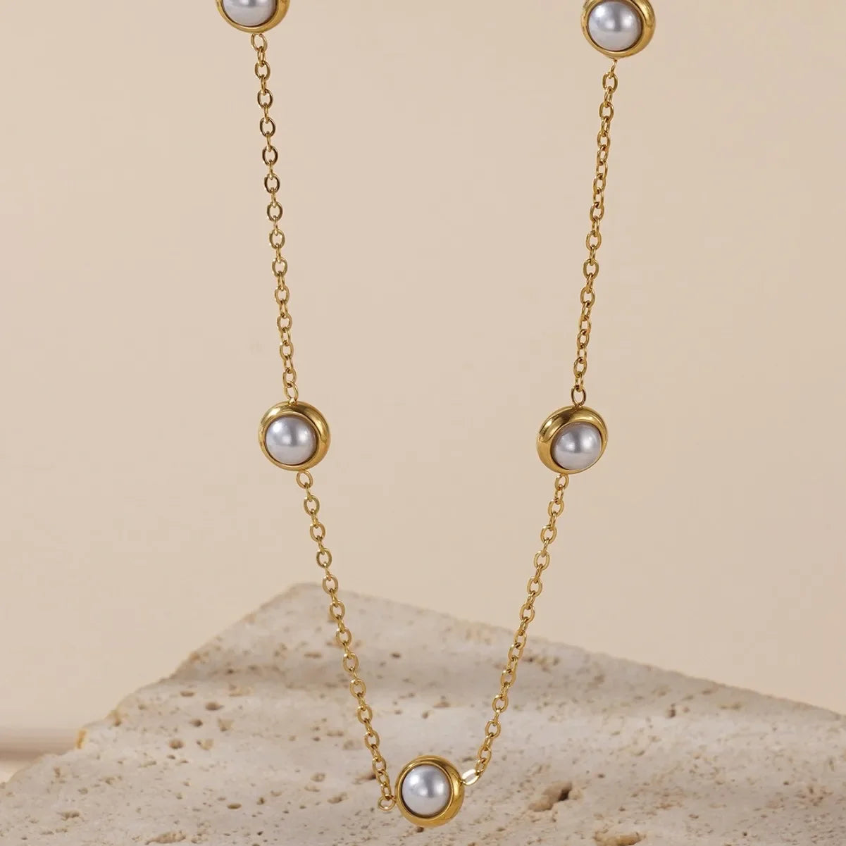 Pearl Button Jewelry Set