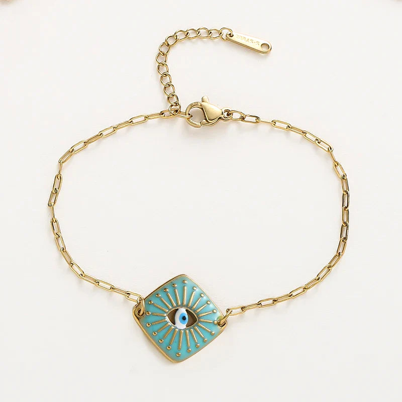 Simple Boho Evil Eye Bracelet