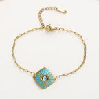 Simple Boho Evil Eye Bracelet