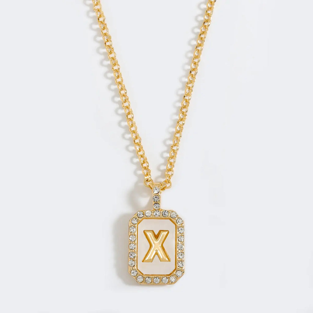 Initial Tag Necklace