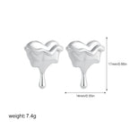 Melted Heart Earrings
