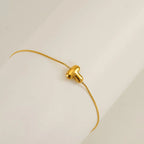 Dainty Bubble Initial Bracelets