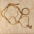 18k Dual Layer Initial Pearl Necklace