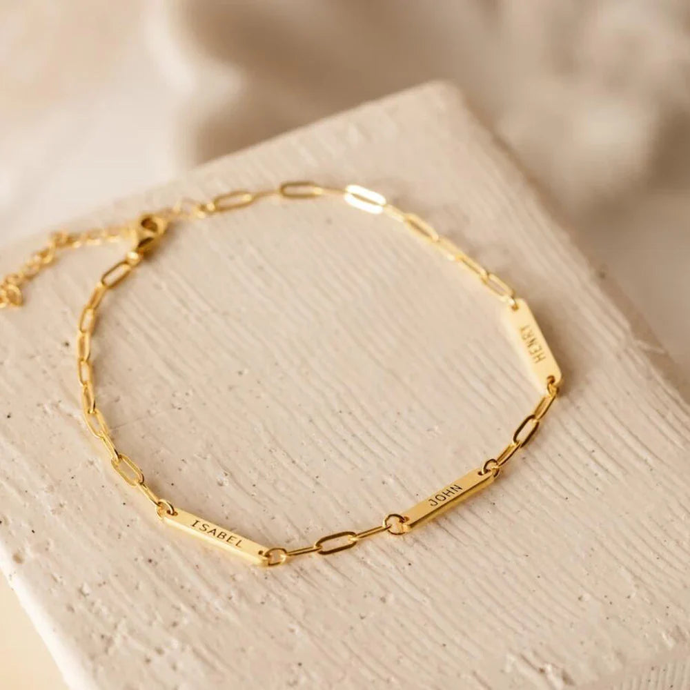 Custom Name Paperclip Bracelet & Necklace