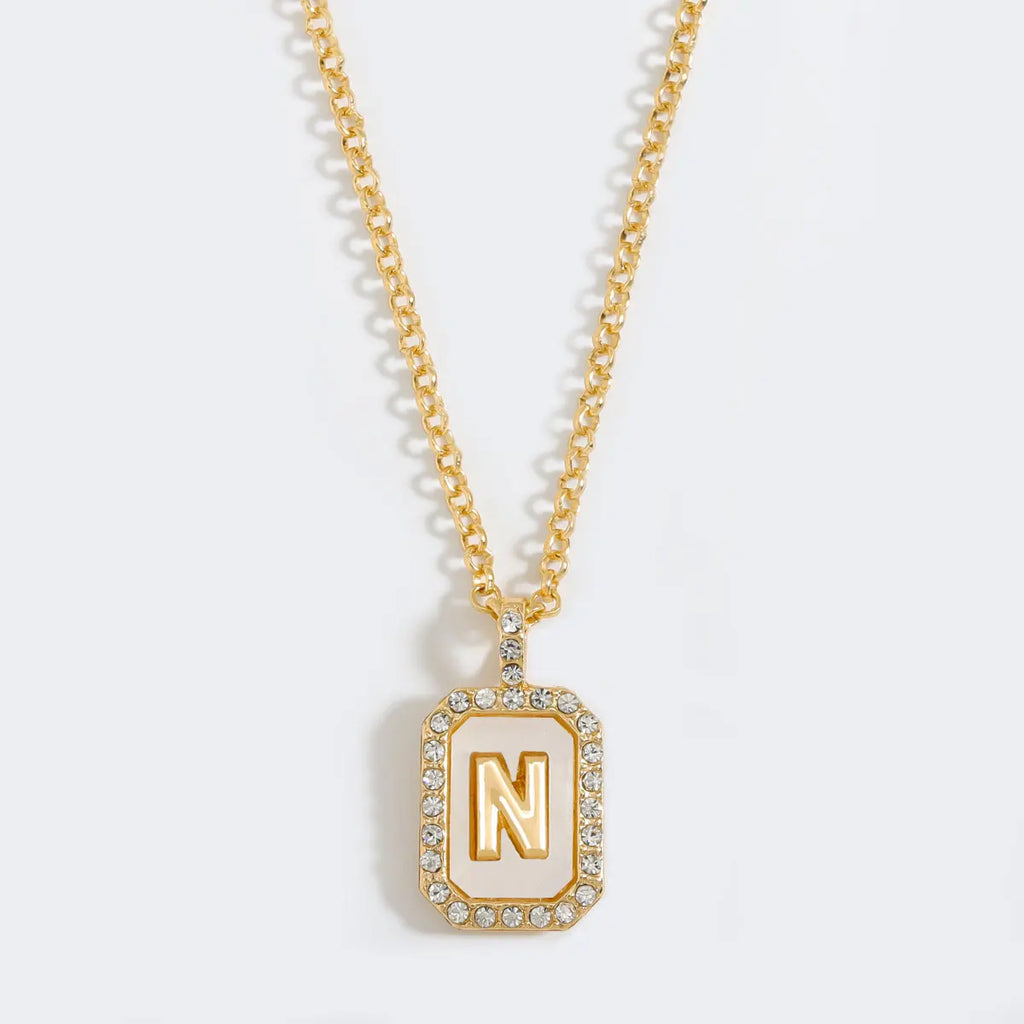 Initial Tag Necklace