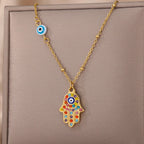 Colorful Evil Eye Necklace