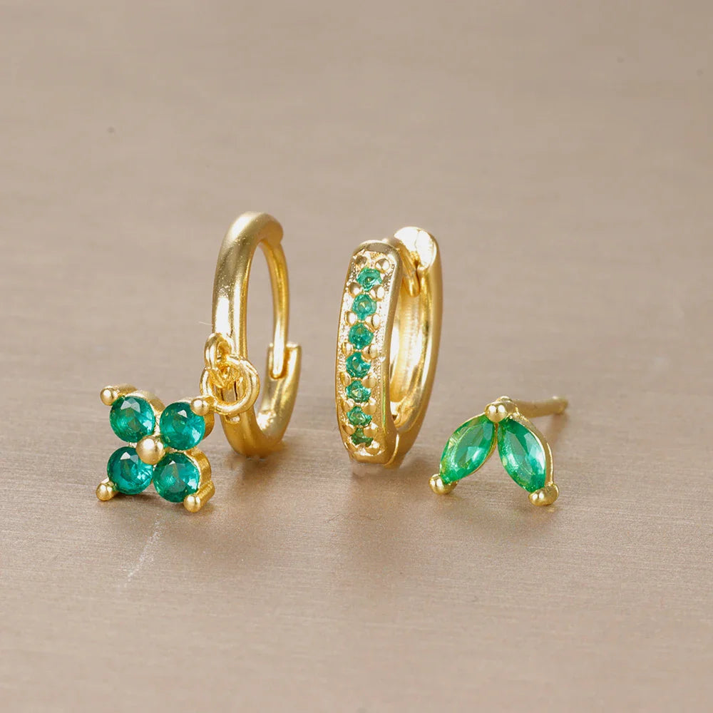 3PC Hoop Earring Set