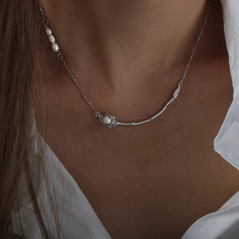 Pearl Twig Necklace