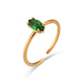 Minimalist Crystal Rings