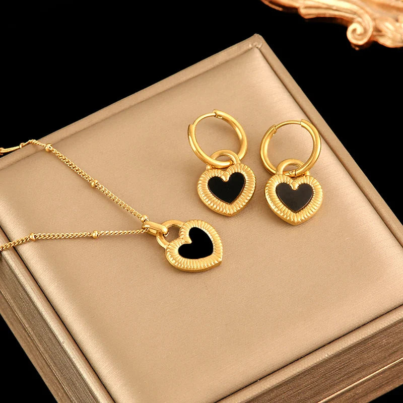 Dainty Necklace Earring Set