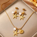 Beach Charm Jewelry Set