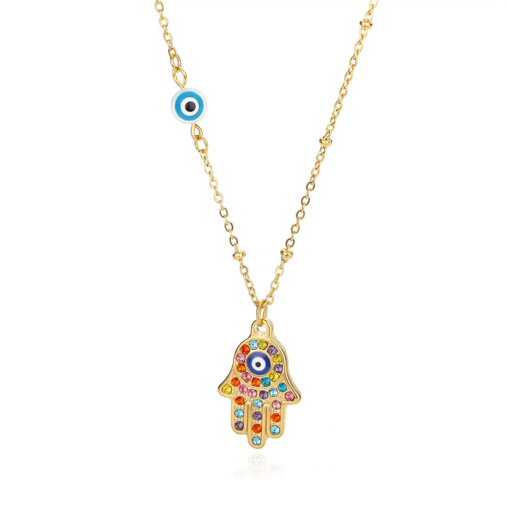 Colorful Evil Eye Necklace