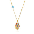 Colorful Evil Eye Necklace