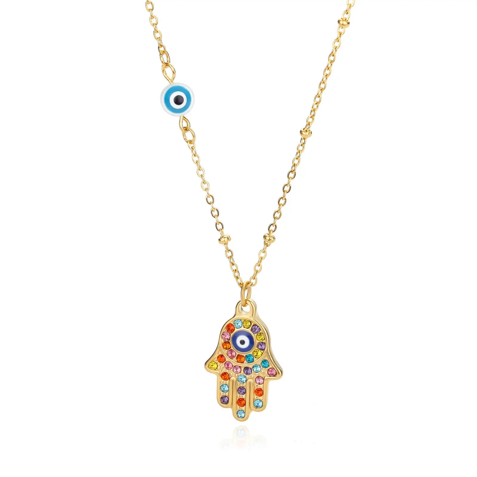 Colorful Evil Eye Necklace