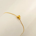 Dainty Bubble Initial Bracelets