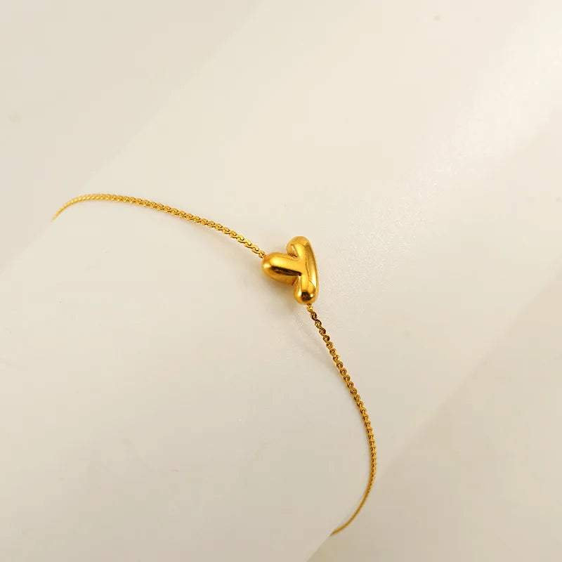 Dainty Bubble Initial Bracelets
