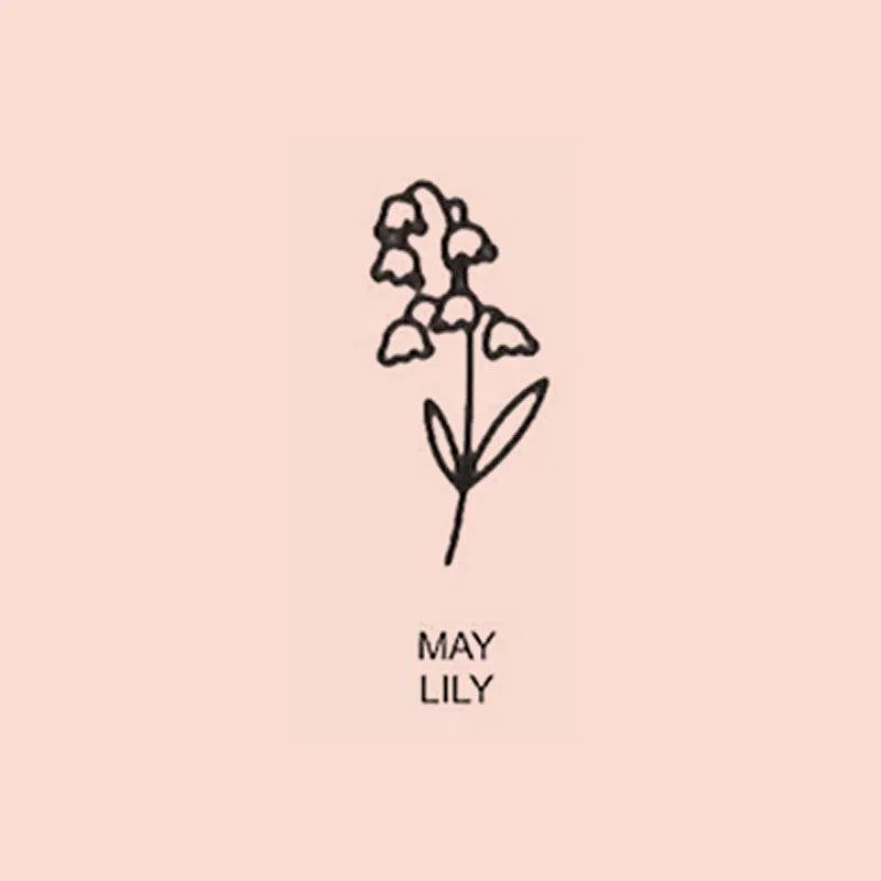 Custom Birth Flower & Name Ring