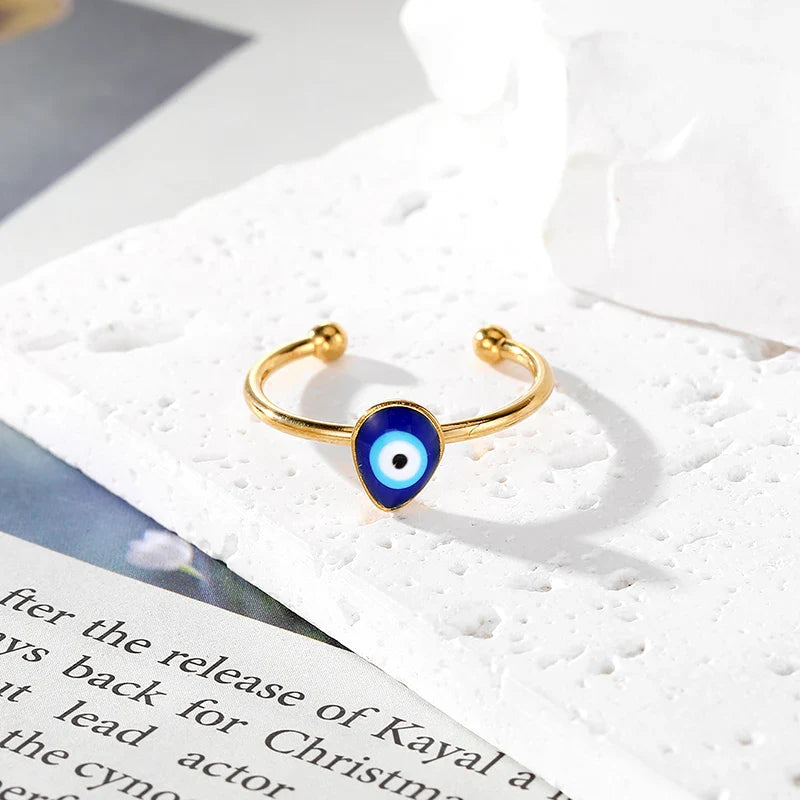 Open Evil Eye Shape Rings