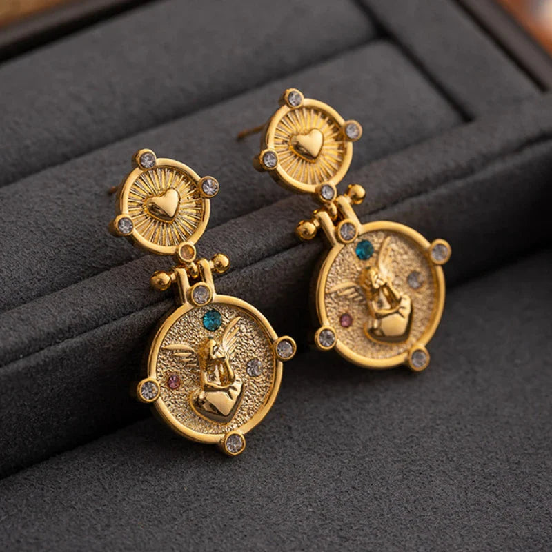 Elegant Fashion Coin Earrings