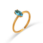 Minimalist Crystal Rings