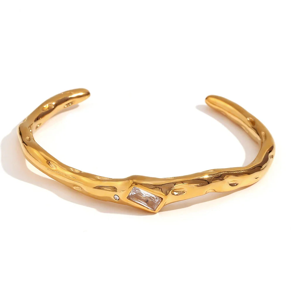 18k Irregular Twig Bracelet