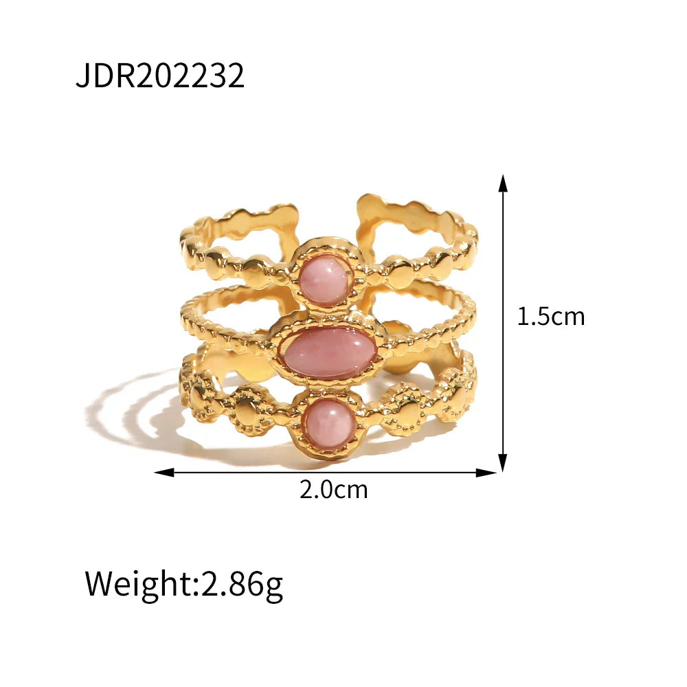 Retro Stone Rings