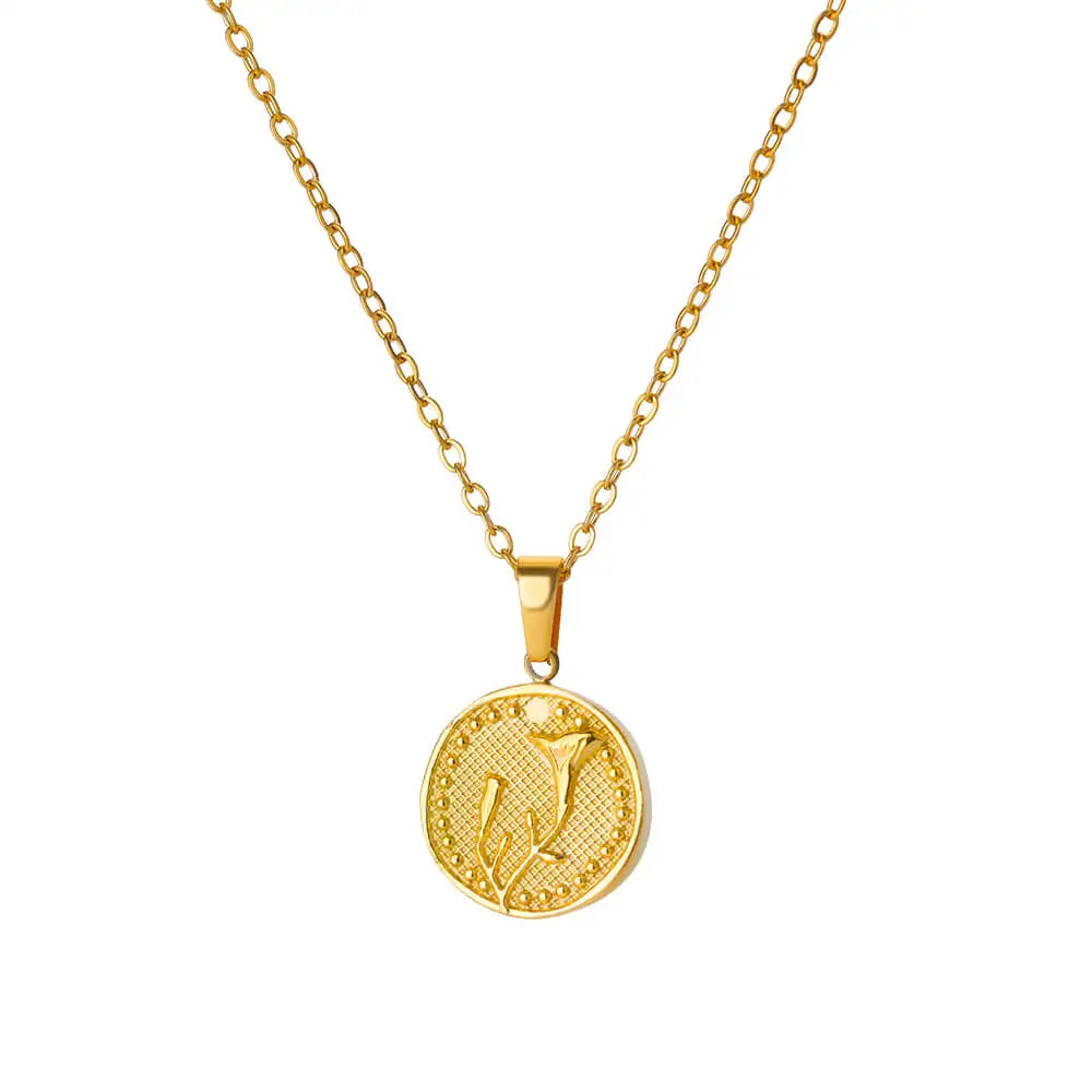 Dainty Birth Flower Necklace