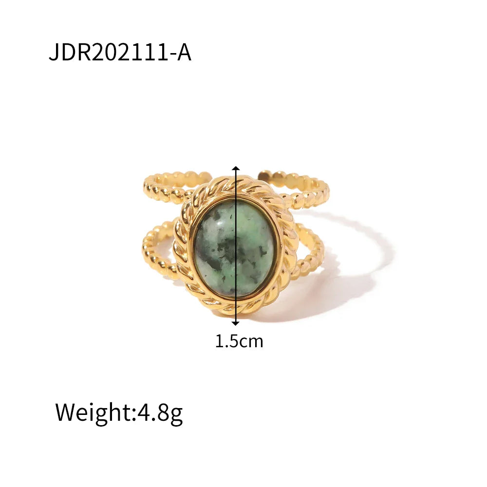 Retro Stone Rings