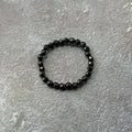 Obsidian Charm Ring