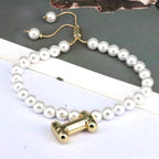 Pearl Balloon Initial Bracelets