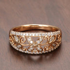 Crystal Floral Ring