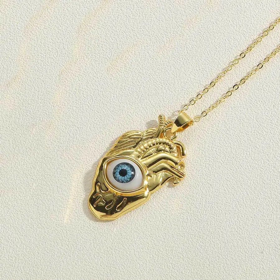 Exaggerated Evil Eye Necklaces