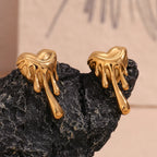 Melted Heart Earrings