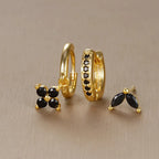 3PC Hoop Earring Set