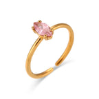 Minimalist Crystal Rings