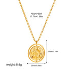 Retro Paperclip Pendant Necklaces