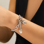 Double Heart Bracelets