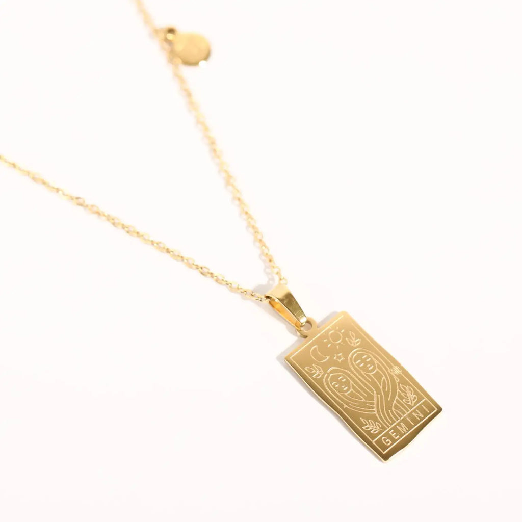 Vintage Zodiac Tarot Necklace
