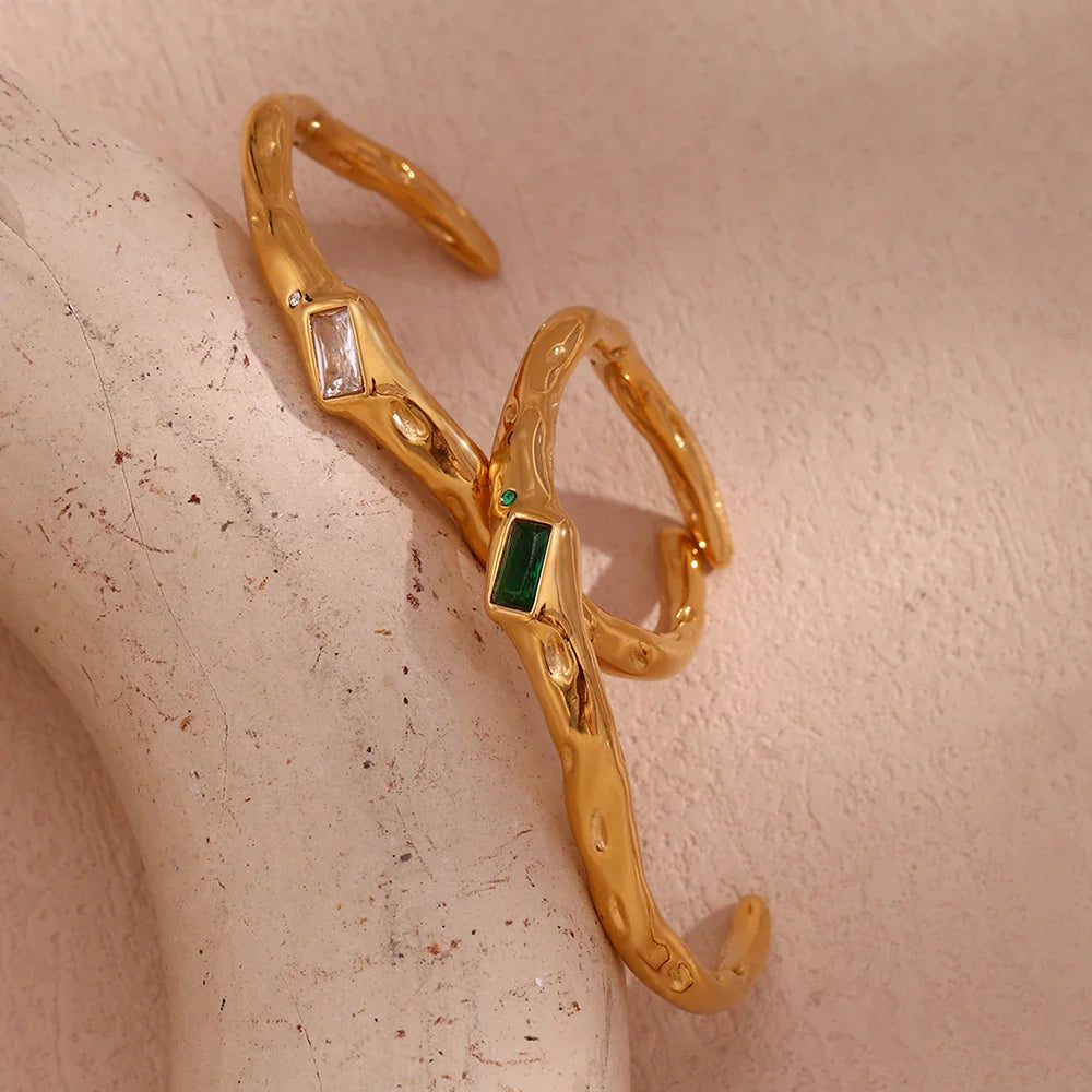 18k Irregular Twig Bracelet
