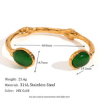 18k Irregular Stone Twig Bracelet