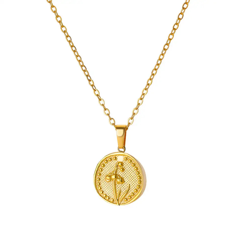 Dainty Birth Flower Necklace